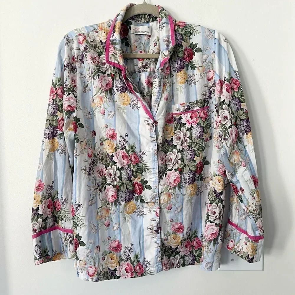Peter Alexander Floral Pajama Top XL